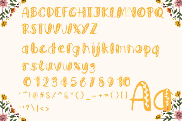 Season Fall Font PNG with transparent background - Preview 1