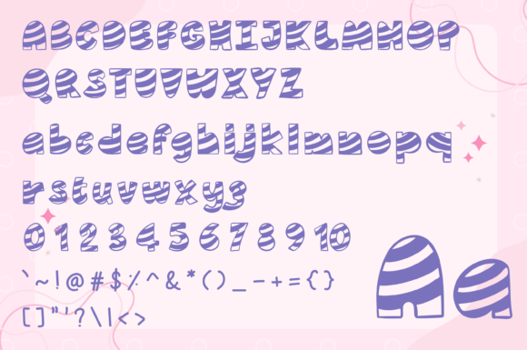 Smile Cake Font PNG with transparent background - Preview 1