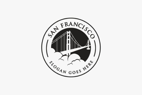 Vintage Golden Gate Bridge Logo