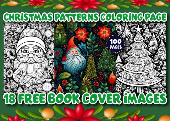 100 Christmas Patterns Coloring Pages