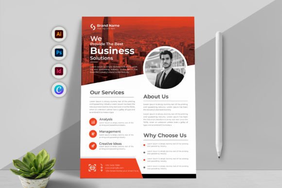 Business Flyer Template Canva Supported