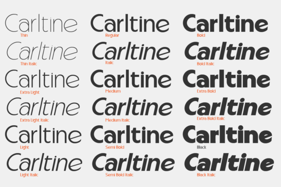 Carltine Font - Preview 1