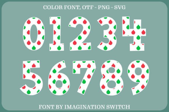 Christmas Ball Font - Preview 3