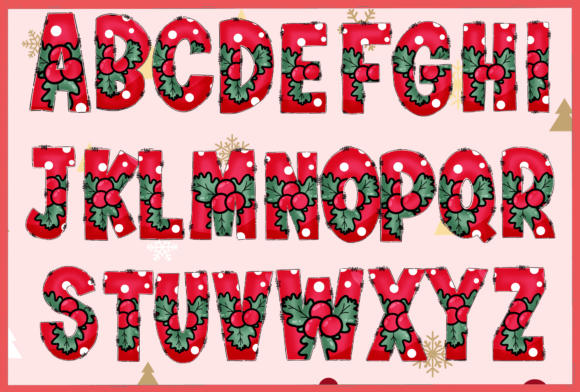 Christmas Color Red Font - Preview 1