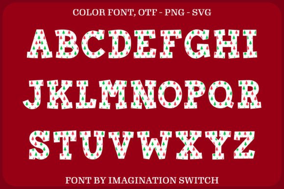Christmas Tree Font - Preview 1
