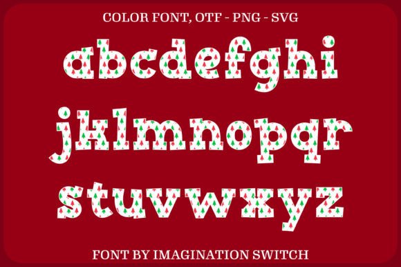 Christmas Tree Font - Preview 2