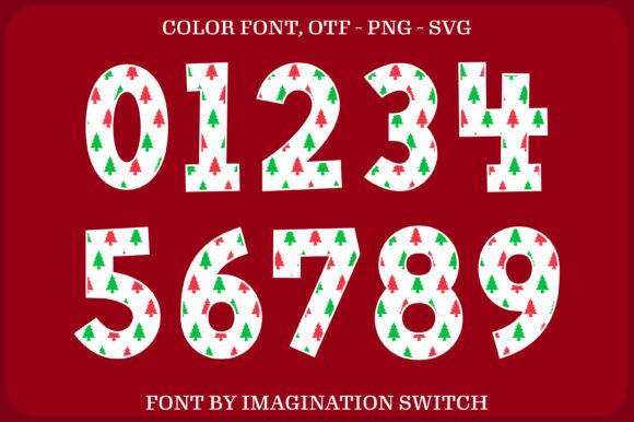 Christmas Tree Font - Preview 3