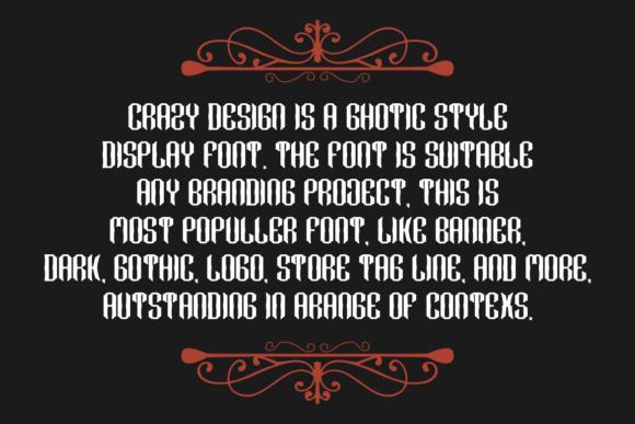 Crazy Design Font - Preview 1