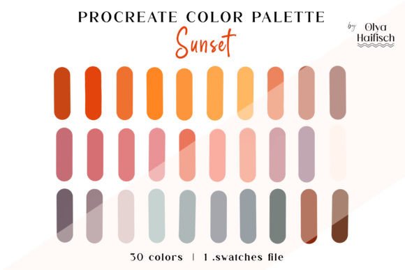 Cute Procreate Color Swatches Palette