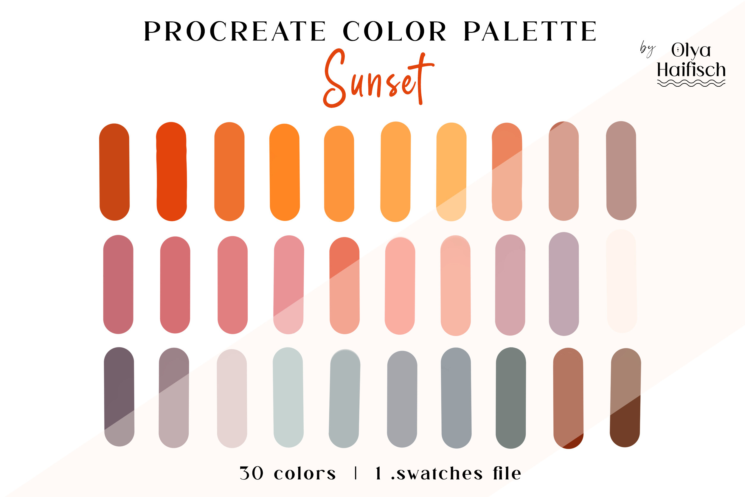 Cute Procreate Color Swatches Palette