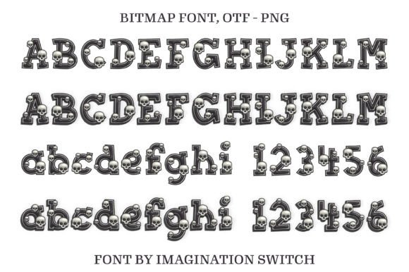 Dead Skull 3d Font - Preview 1