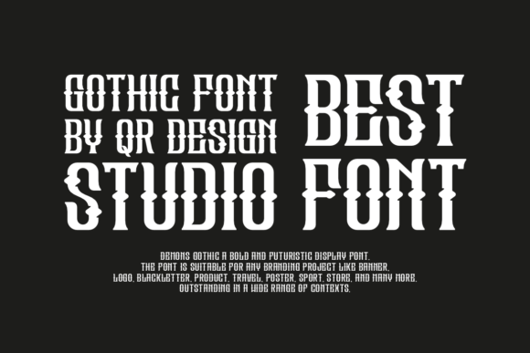 Demons Gothic Font - Preview 4