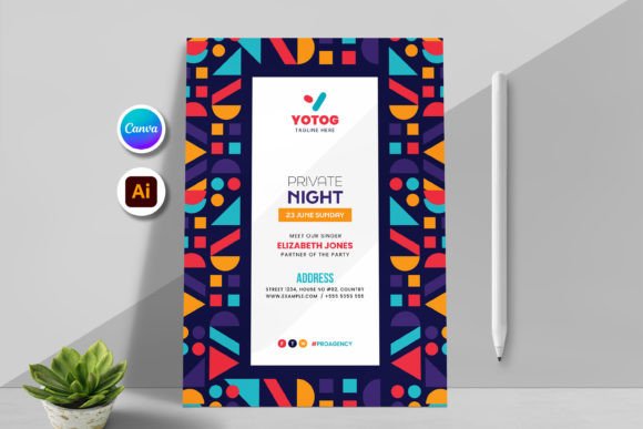 Event Flyer Template Eps & Canva Support