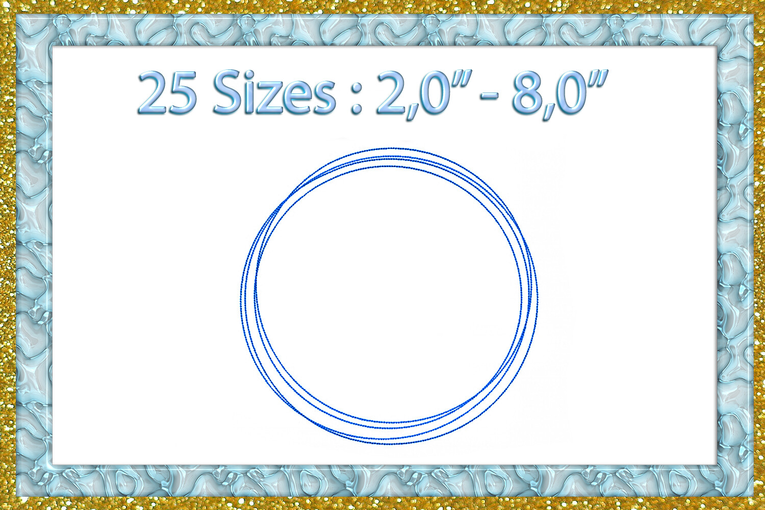 Frame Embroidery Design Monogram Frame