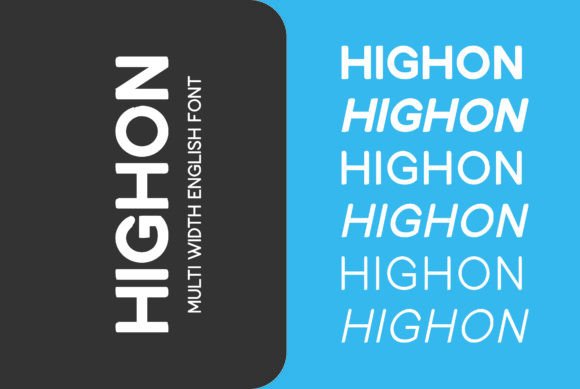 Highon Font PNG with transparent background - Preview 5