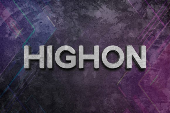 Highon Font PNG with transparent background - Preview 1