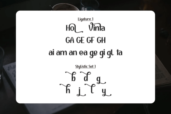 Holange Vintage Font - Preview 6
