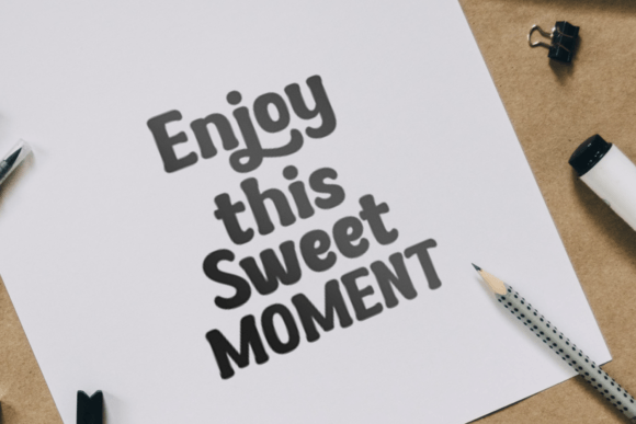 Huncy Font PNG with transparent background - Preview 3