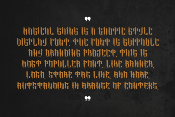 Magical Sains Font PNG with transparent background - Preview 1