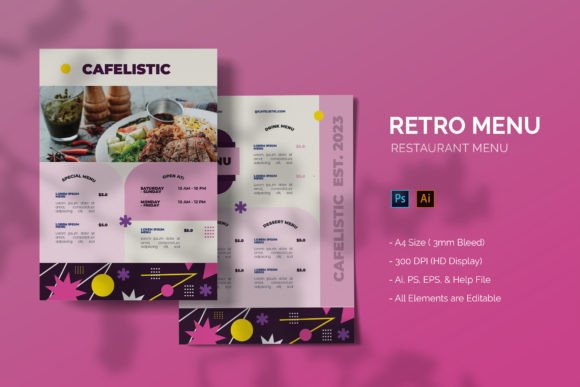 Retro - Restaurant Menu