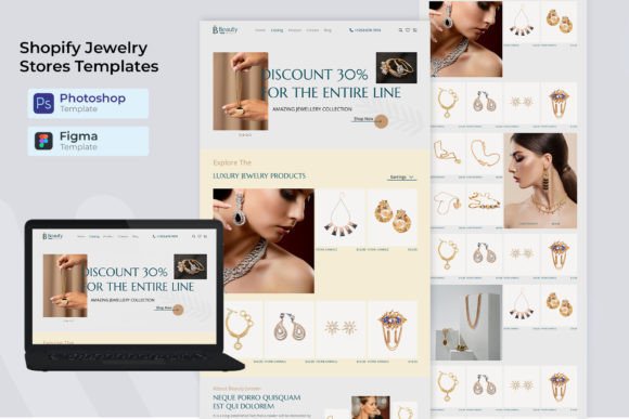 Shopify Jewelry E-commerce website