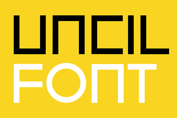 Uncil preview, uncial script font