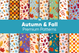 Patterns Digital Fall Autumn & Fall Digital Papers Patterns Graphic by OussMania · Creative ...