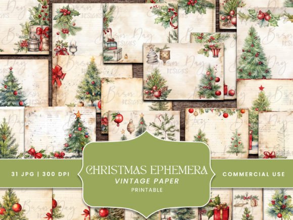 Christmas Ephemera Vintage Paper