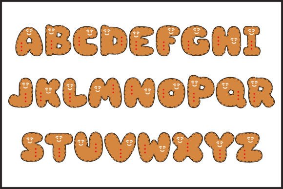 Gingerman Font PNG with transparent background - Preview 1