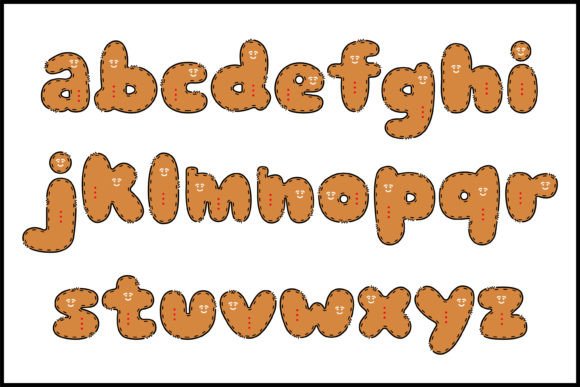 Gingerman Font PNG with transparent background - Preview 2