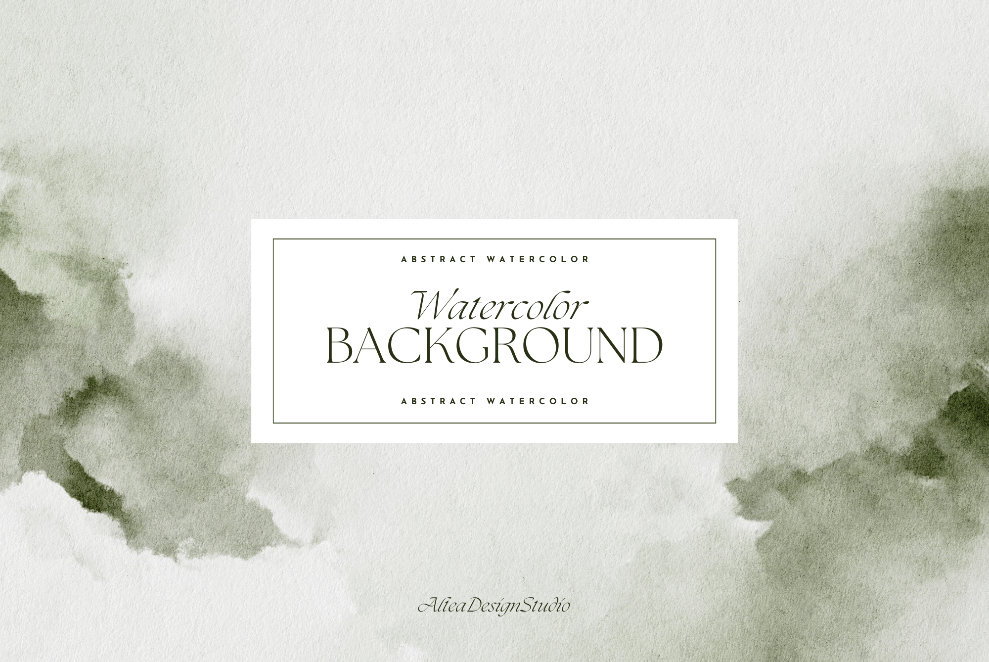 Green Abstract Watercolor Background Graphic by Altea Design Studio ...
