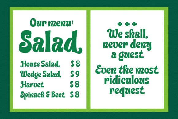Green Peas Font - Preview 2
