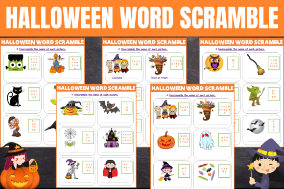 Halloween Games Word Scramble & Answers