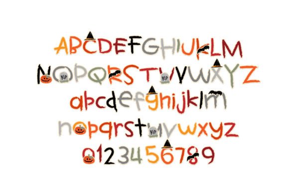 Kids Halloween Font font preview - 2