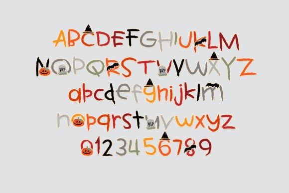 Kids Halloween Font font preview - 3