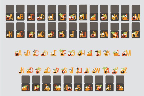 Lil' Pumpkin Cards Font PNG with transparent background - Preview 2