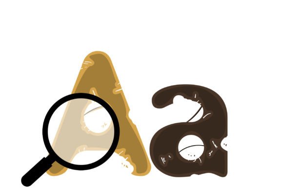 Moth Munched Font PNG with transparent background - Preview 5