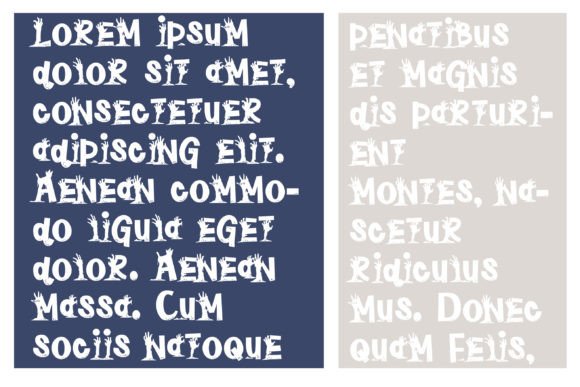 Plague Font PNG with transparent background - Preview 3