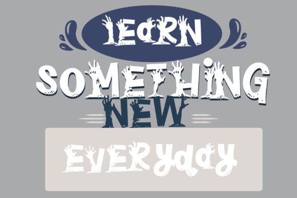 Plague Font PNG with transparent background - Preview 5