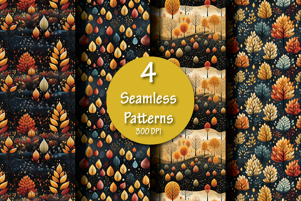 Seamless Fall Pattern Graphic by Laura's Imperfections · Creative Fabrica
