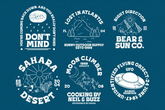 Seven Moon Font PNG with transparent background - Preview 4
