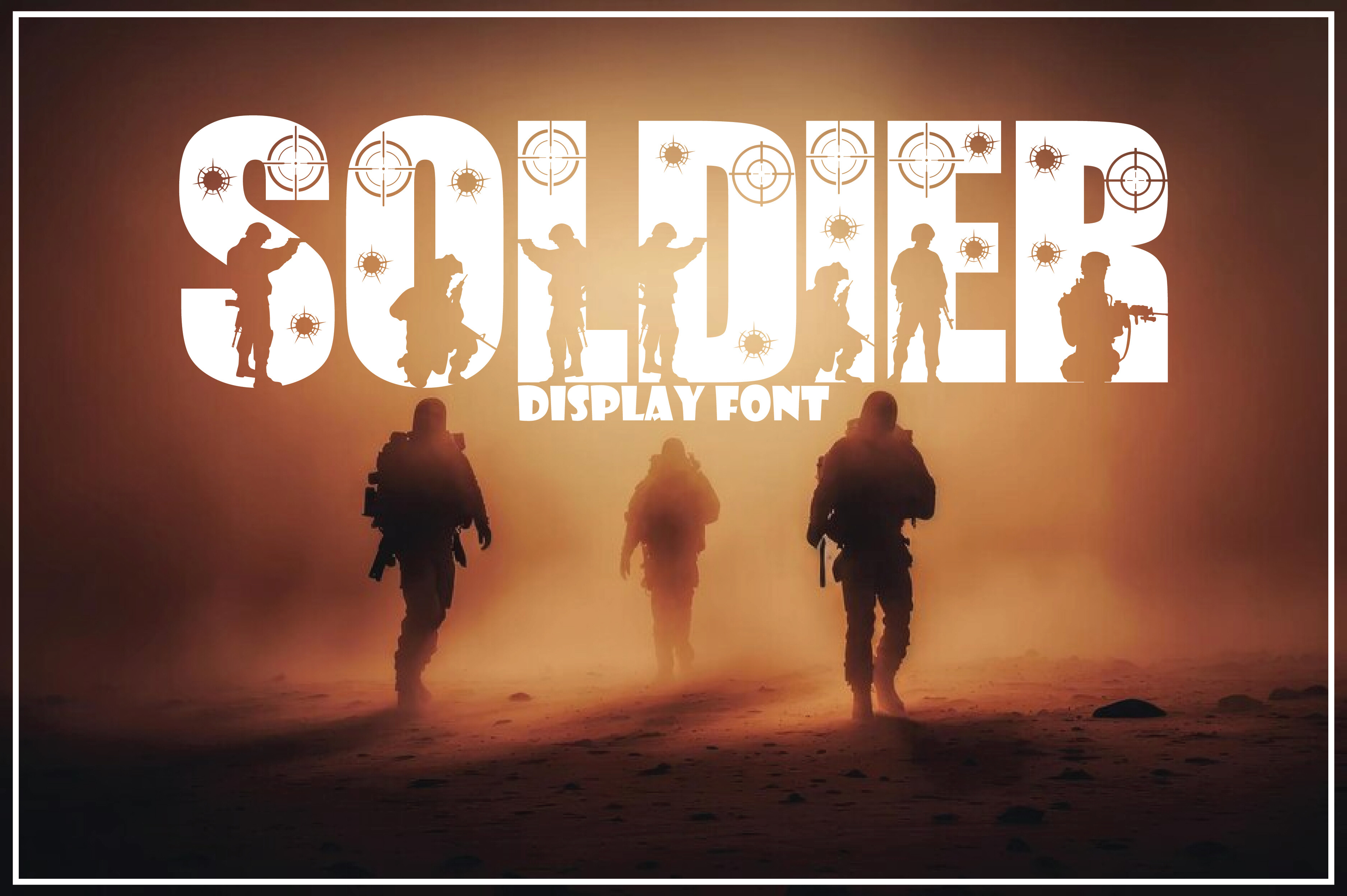 Soldier Text Soldier Font by AvocadoSVG · Creative Fabrica