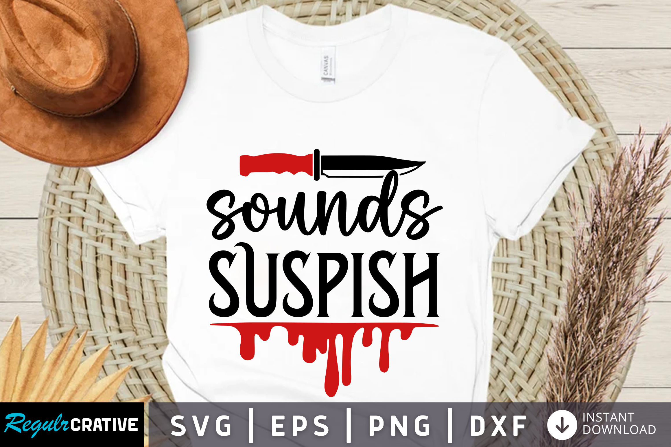 Sounds Suspish Svg Design Graphic by Regulrcrative · Creative Fabrica