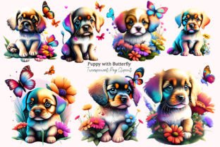 Watercolor Puppies Clipart PNG Graphic by Colourful · Creative Fabrica