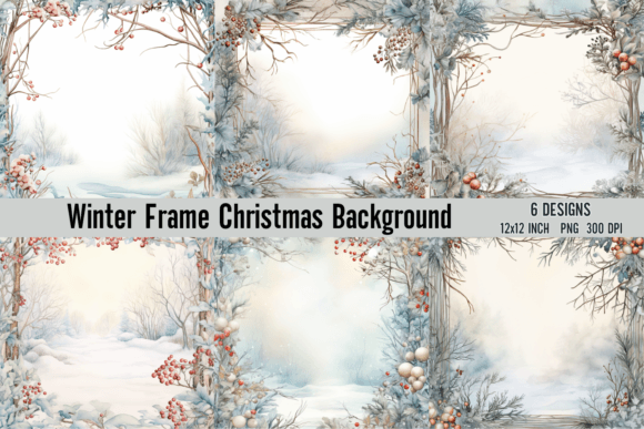 Winter Frame Christmas Background