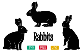 Cute Rabbits. SVG Graphic by Micelys Rodriguez · Creative Fabrica