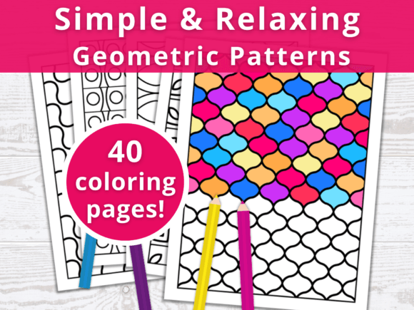 40 Relaxing Pattern Coloring Pages