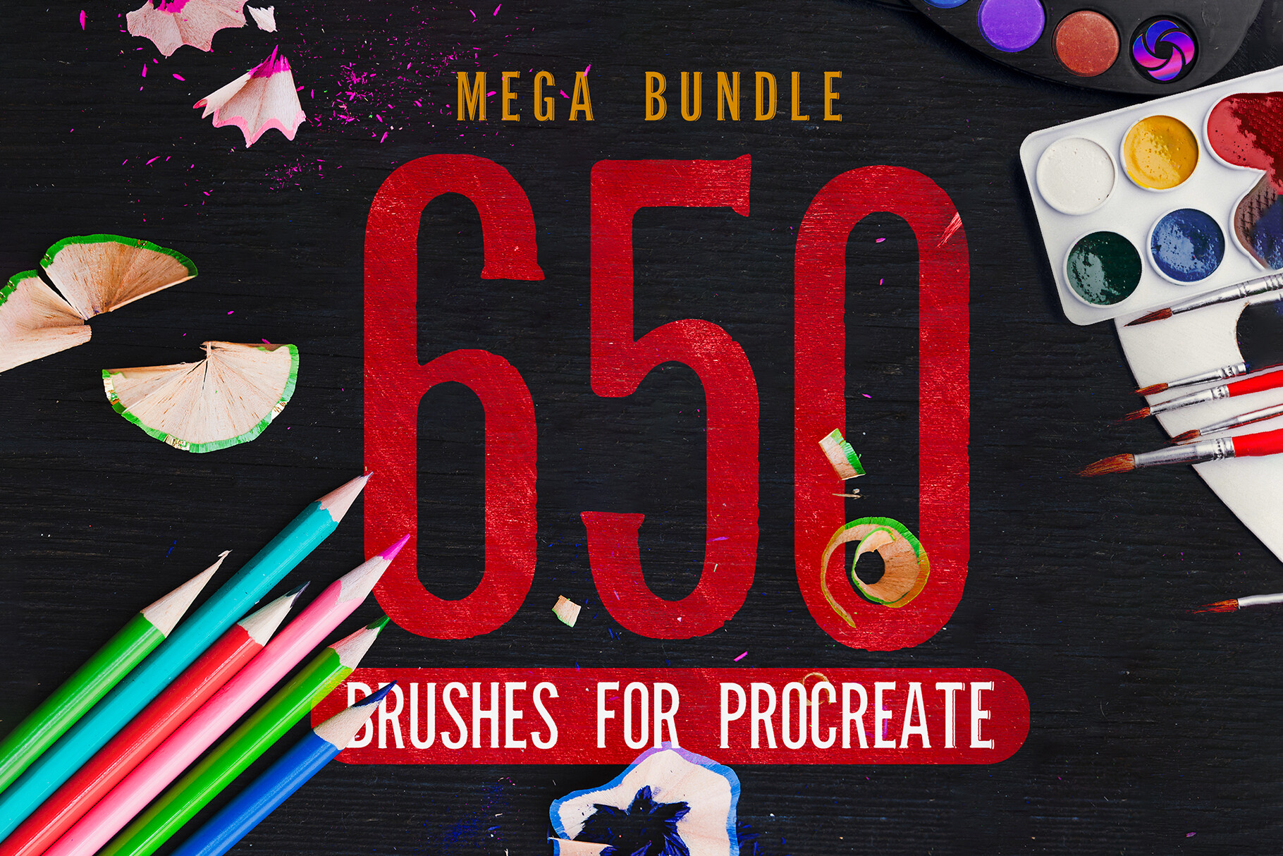 650 Procreate Brushes Mega Bundle - photo 1