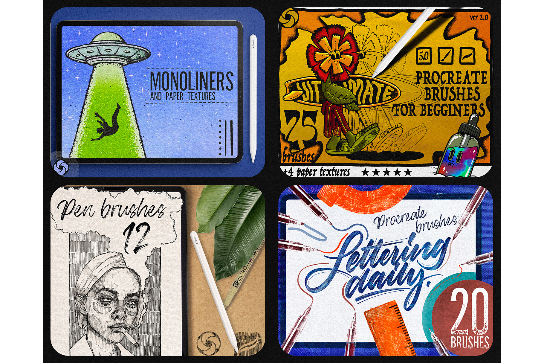 650 Procreate Brushes Mega Bundle - photo 3