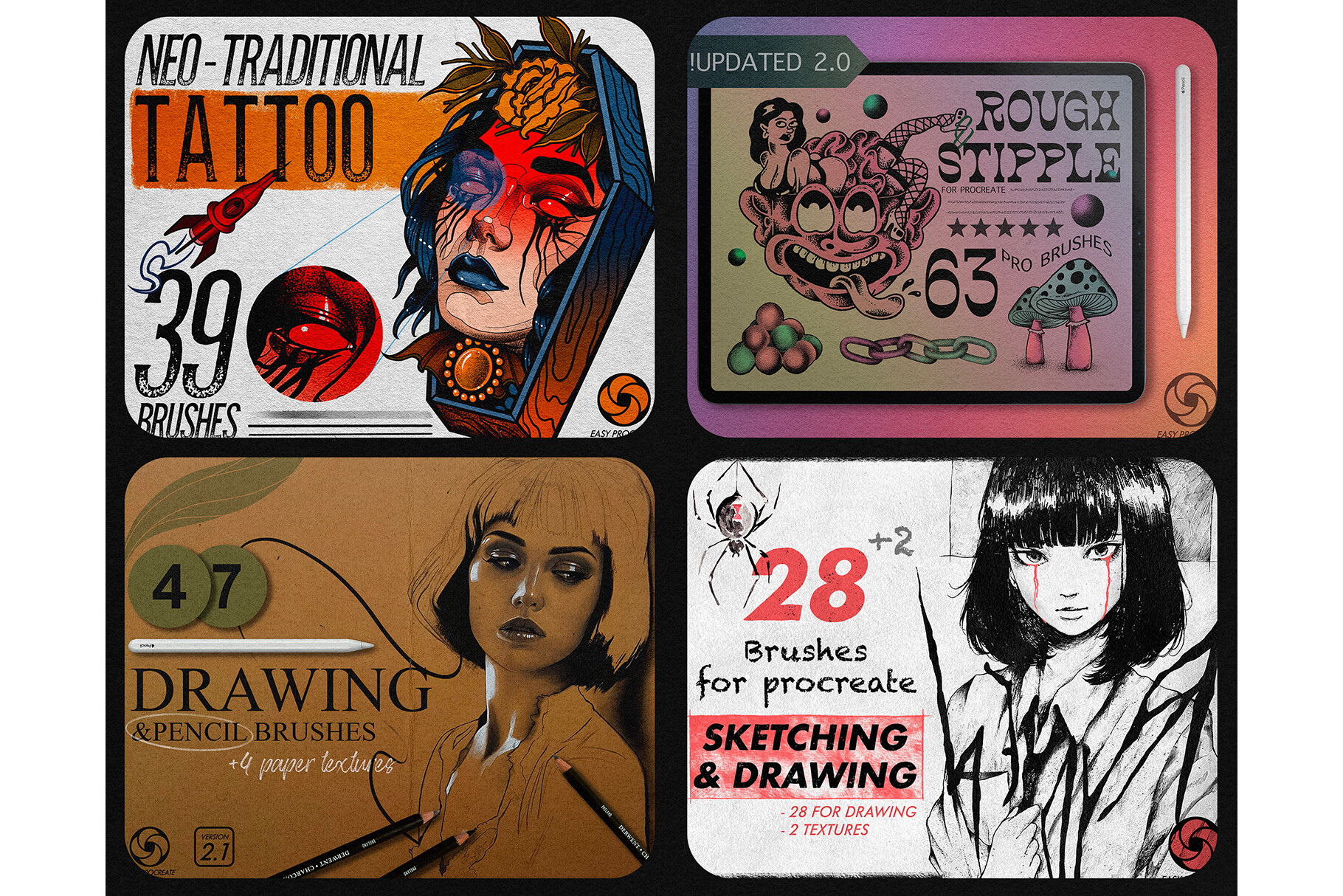 650 Procreate Brushes Mega Bundle - photo 6